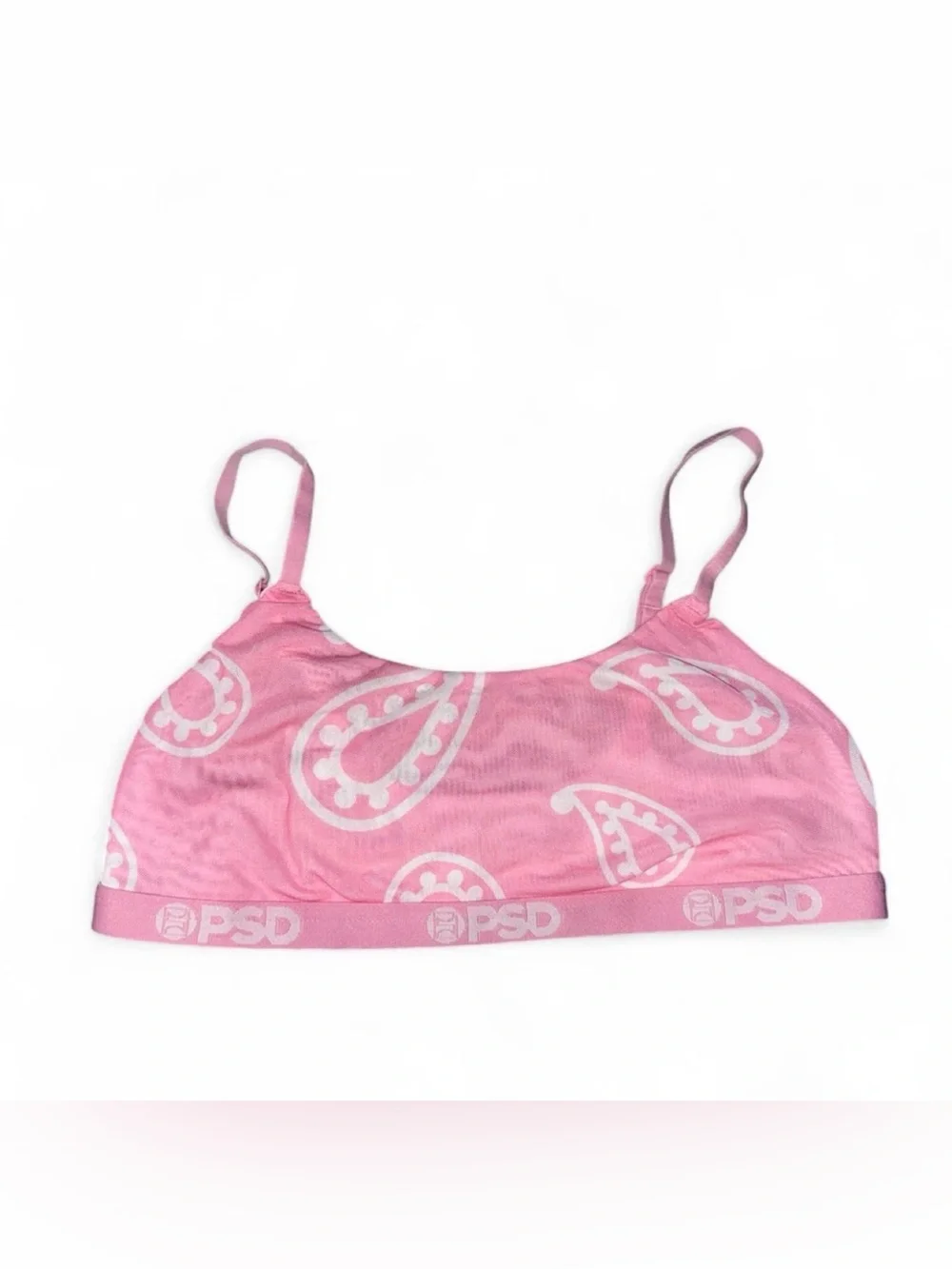 PSD Pink Paisley Crop Bralette